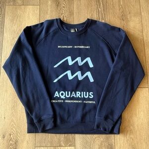 Anthropologie Zodiac Aquarius Sweatshirt Size M